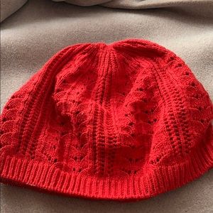 Red cotton hat